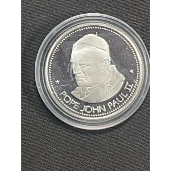 1984 Pope John Paul II Alberta Papal Visit .999 Silver Medallion by Sherritt Mint