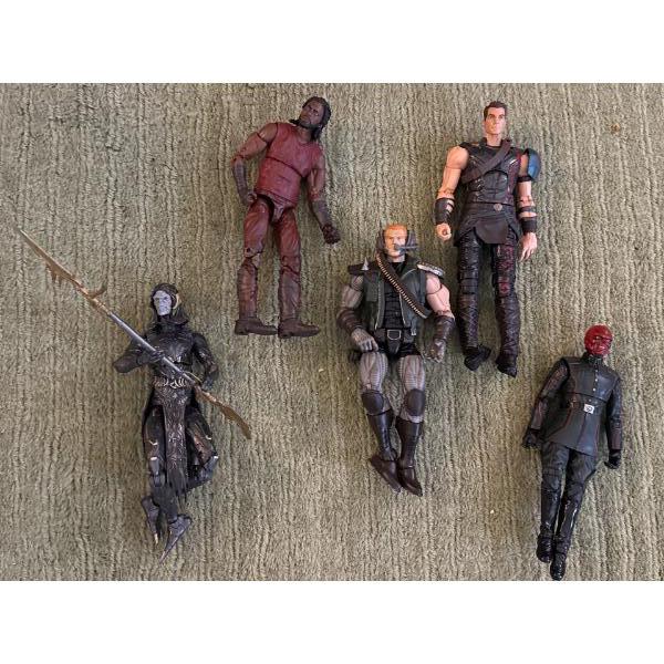 Marvel Thor, Marvel Heimdall, Marvel Red Skull, Marvel Corvus Glaive, Marvel Skull Buster 
