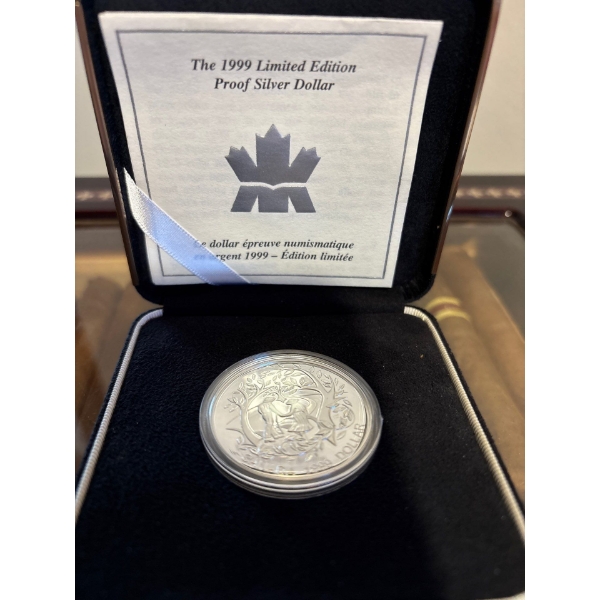 1999 $1 International Year of Older Persons - Sterling Silver Dollar