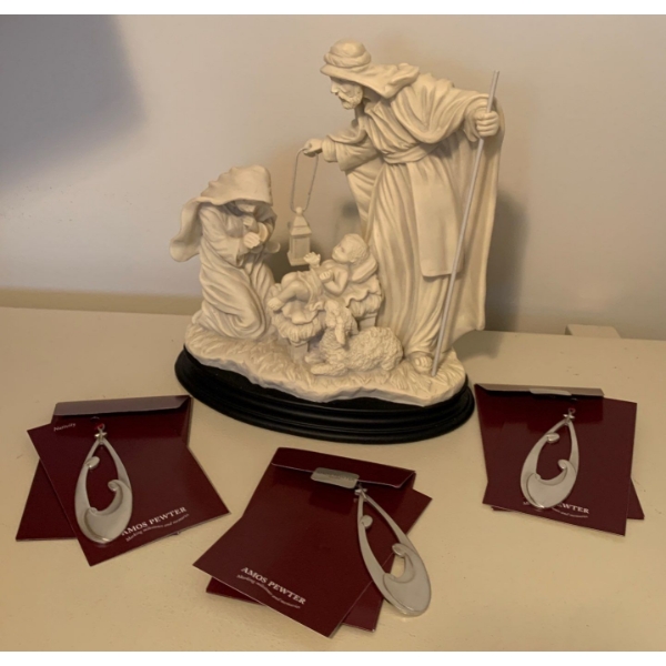 Resin Nativity Figure - 10 Tall Biblical Jesus Faith