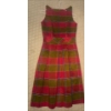 Image 3 : Collection Of Ladies Apparel & Accessories - Red/Olive Tartan Plaid Dress Woven Handbag & more