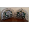 Pair Of Pro Sonic Space Sounds Neon See Threw Am/FM Radio Mp.PGR-131 (1 Is Slightly Cracked)