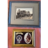 Image 1 : Antique Train Station Portrait w/ Clan Members Coat Of Arms 10x8