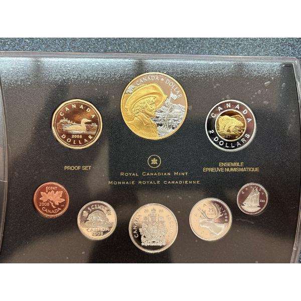  2008 Royal Canadian mint proof set 56.955 g .925 silver