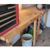 Image 1 : 2 Wooden Benches, Contents NOT Included, Benches ONLY, Custom Table Saw Height  - 44W, 36T Each 