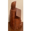 Image 4 : Walnut Hand Carved Turtle Wine Holder 12T & Metal Turtle Stepping Stone 