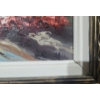 Image 3 : Colorful Painting of Street Scene in Ornate Frame 23 X 19, Signature Illegible 