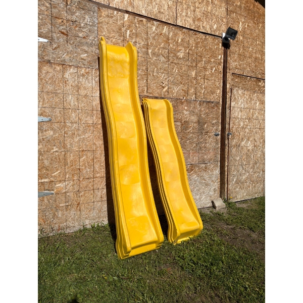 Yellow Plastic Playground Slides