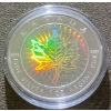 Image 2 : 2001 Hologram Silver Maple Leaf Coin 99.9% Silver 31 Grams
