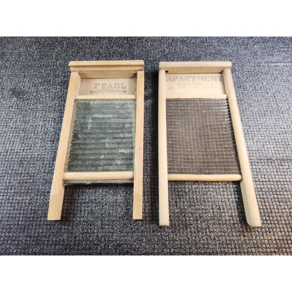 Delightful Pair of Vintage Washboards