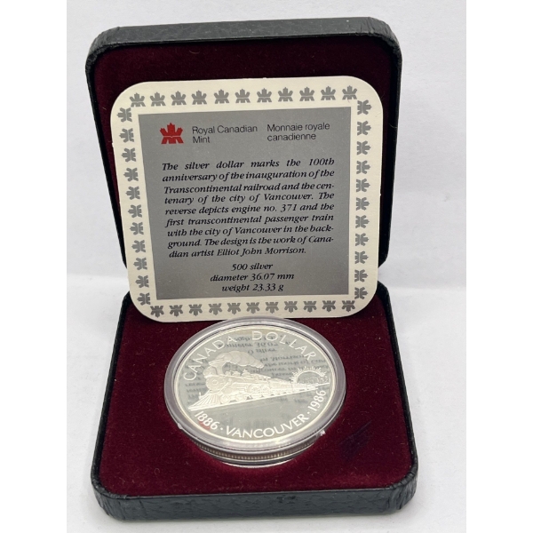 100th Anniversary of the Inauguration of the Transcontinental Railroad Silver Coin.500 Silver 23.33G