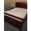 Image 1 : Queen Sized Bed and Mattress 65 W, 89 D, 49 T