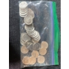 Image 1 : Bag of Canadian 5-Cent Coins Featuring 1967 Centennial Rabbit Design, 192g Total
