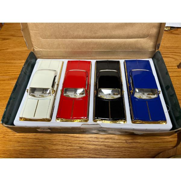 Chevrolet Impala 1964 Heavy Gauge Die Cast Set of 4 and barometer