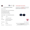 Image 3 :  Midnight Sapphire gemstone Pair 8.26 ct Certified Value ($9,912 Appraisal)