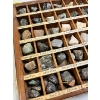 Image 3 : Vintage Educational Mineral Specimen Collection Housed In A Compartment Tray For Study And Display