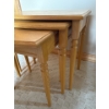 Image 2 : Lovely Set of 3 Wooden Nesting Tables - 22W, 20T 