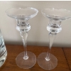 Image 4 : Glassware Vase and Candle Holders with Champagne Flutes