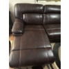 Image 2 : Gorgeous Genuine Leather Modular L Shaped Sofa w/ Power Recliner  109x47x36