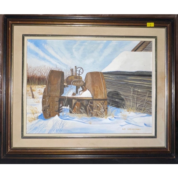 Les Lazerenko - Oil On Board Framed Art 22x19