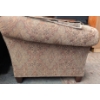 Image 6 : Ornate Oversized Loveseat With Feather Pillows and Cream-Rust Fabric