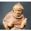 Image 2 : Anri Carved Wooden Monk 4" Diameter Base, 9.5 T 
