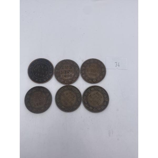 Canadian Large Pennies  