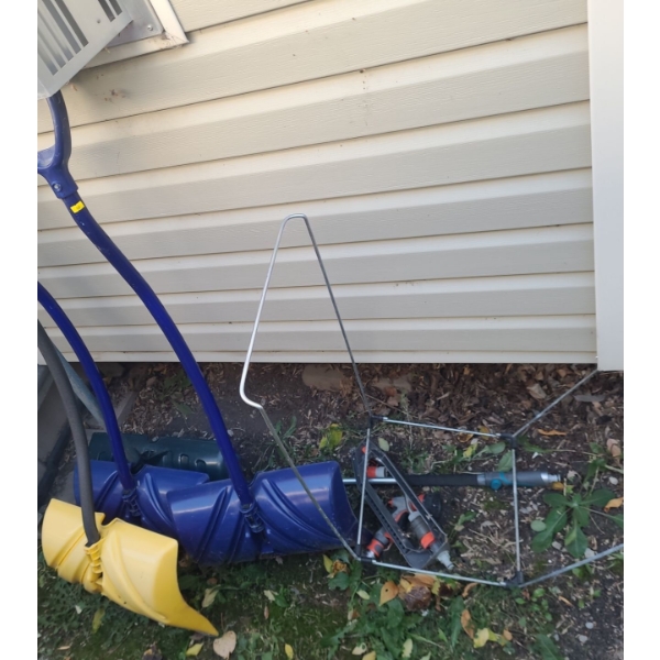 Assortment of Shovels, Outdoor Watering Accessories