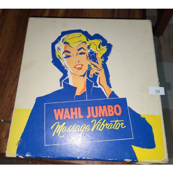 Vintage Wahl Jumbo Massage Vibrator in Original Box 