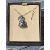 Pen Delfin - Sterling Stamped Chain w/ Rabbit Pendant 7.9g 