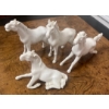 Image 4 : White Porcelain Equestrian Figurines 4T (4)