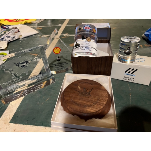 collection of vintage first oil Mementos from Esso Shell, and from overseas all very cool collectabl