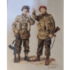 Image 11 : Assorted War Prints, Artist: Volstad, 17 x 11 Unframed and Photo of Army Truck 8.5 x 11 Unframed 