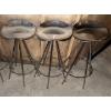 Image 2 : 4 Chrome Backless Barstools