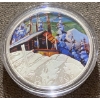 Image 2 : 2016 $20 Ski Chalet Fine Silver Coin 31.83 Grams