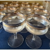 Image 4 : Lovely Barware Glass Set W/ Gold Tone Trim  All Sizes!