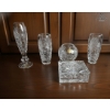 Image 3 :  Vintage Bohemian Lead Crystal Pieces, Characterized By Their Intricate "pinwheel" Hand-cut 24% lead