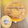 Image 1 : Equestrian Themed Home Decor - Hand Carved Wood Round 9T, Pony Picture & More