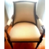 Image 6 : Regency Style Rosewood Upholstered Parlour Chair #1 - 31x31x43 