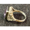 Image 2 : Large Antique Sterling Ring Amythust 9.2g