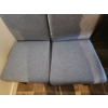 Image 3 : Four Dining Chairs w/ Grey Upholstery Covers 17 W, 18.5 D, 35 T 