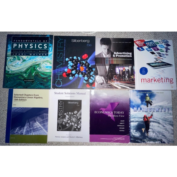 Student Study Pack-  Physics & Marketing Textbooks