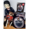 Image 1 : Oilers Collectibles - NHL Lego Set Size M Official Licensed Jersey Crochet Player & More 