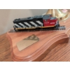 Image 2 : CN Employee Milestone Gift -Vintage White Milk Glass & Brass Lamp w/ Model Train