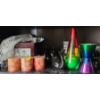 Assorted Decor Including: Picture Box, Candles, Lava Lamp 14 T, and More!