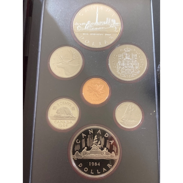 1984 Royal Canadian Mint Proof Coin Set with Toronto Dollar