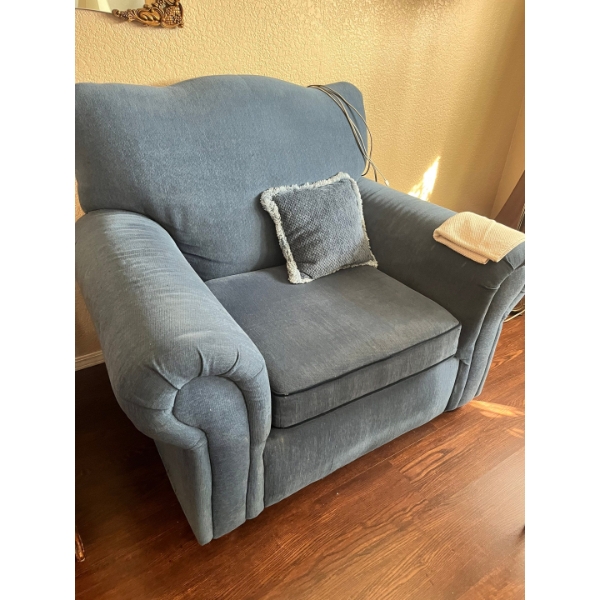 3 Seat couch 6ft long with matching chair. 

Locally harvested pine wood, custom made with dimension