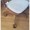 Image 2 : Wood Office Chair w/ Casters 18 W, 24 D, 35 T 