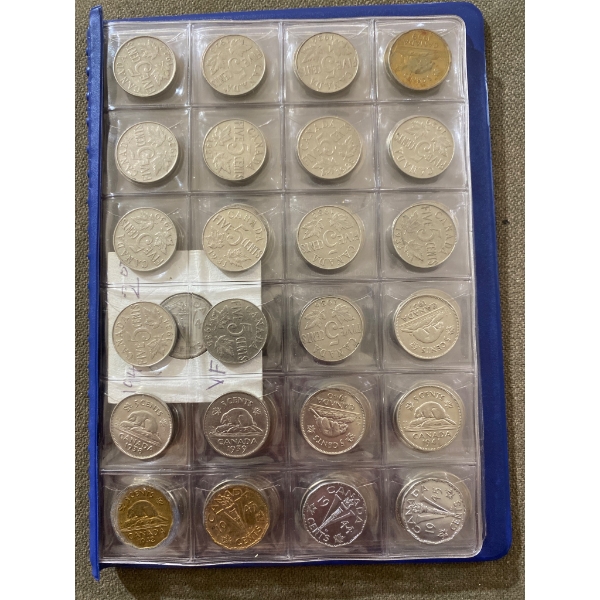 Extensive Collection of Canadian Coins in Protective Binder