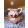 Image 5 : Pink and White Porcelain Tea Set